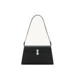Savette Symmetry Shoulder Bag in Black Grained Leather | Shoulder & Crossbody Bags | Coveti