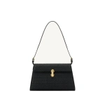 Savette Symmetry Shoulder Bag in Black Raffia | Shoulder & Crossbody Bags | Coveti