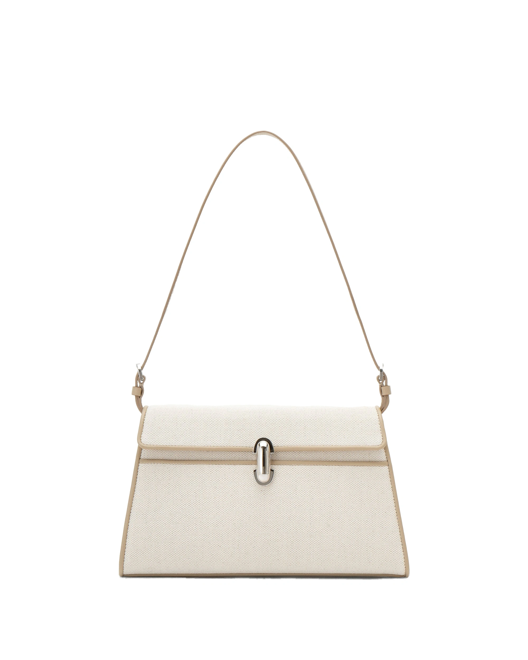 Savette Symmetry Shoulder Bag in Bone Canvas Savette Symmetry Shoulder Bag in Bone Canvas | Shoulder & Crossbody Bags | Coveti