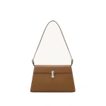 Savette Symmetry Shoulder Bag in Saddle Smooth Leather | Shoulder & Crossbody Bags | Coveti