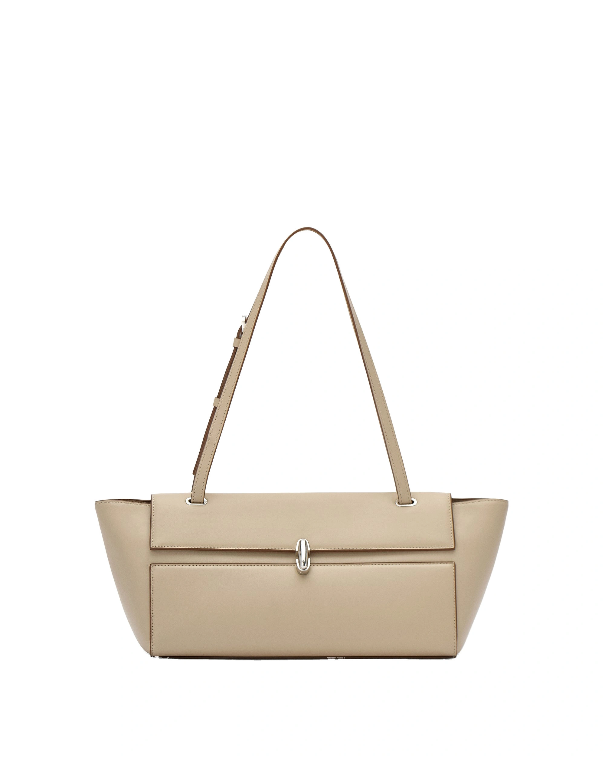 Savette Symmetry Trapeze Shoulder Bag in Bone Smooth Leather Savette Symmetry Trapeze Shoulder Bag in Bone Smooth Leather | Shoulder & Crossbody Bags | Coveti