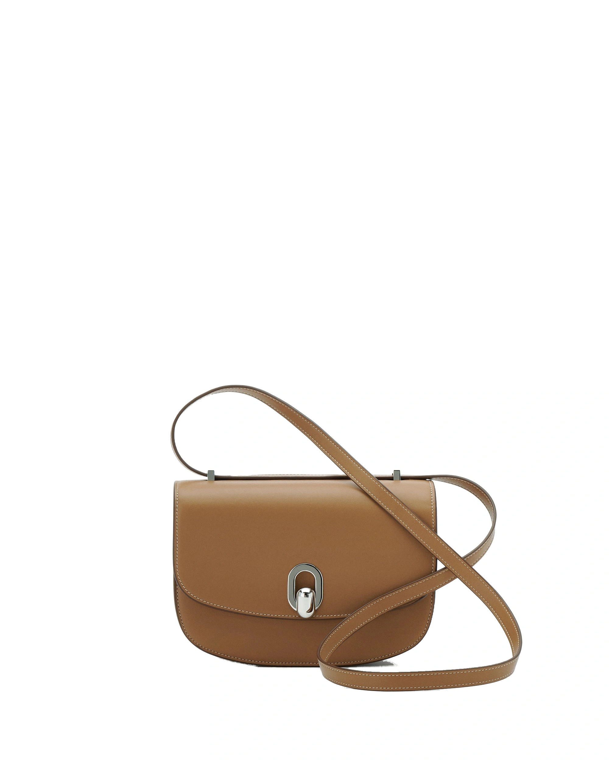 Savette Tondo 22 in Saddle Smooth Leather Savette Tondo 22 in Saddle Smooth Leather | Shoulder & Crossbody Bags | Coveti