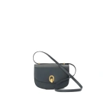 Savette Tondo 22 in Storm Smooth Leather | Shoulder & Crossbody Bags | Coveti