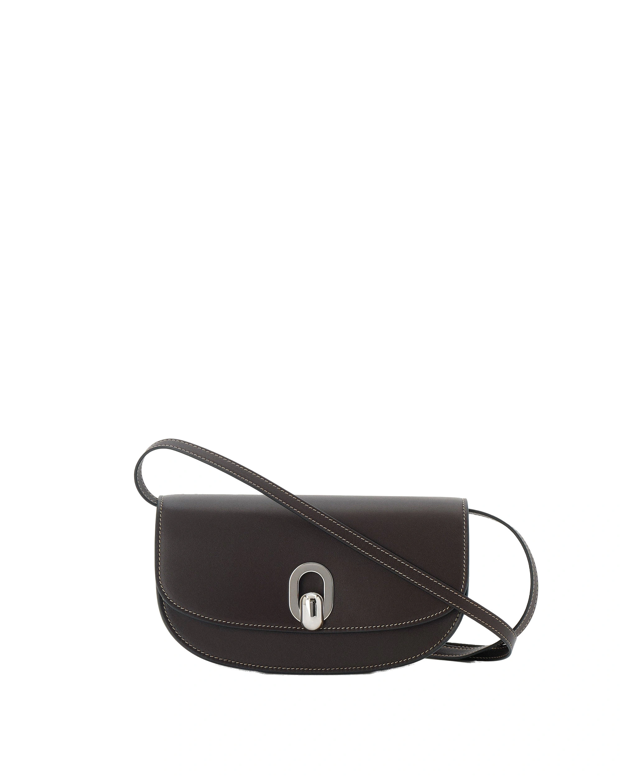 Savette Tondo Crescent in Currant Smooth Leather Savette Tondo Crescent in Currant Smooth Leather | Shoulder & Crossbody Bags | Coveti