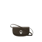 Savette Tondo Crescent in Mink Smooth Leather | Shoulder & Crossbody Bags | Coveti