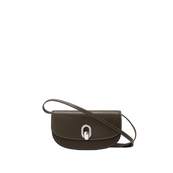 Tondo Crescent in Mink Smooth Leather