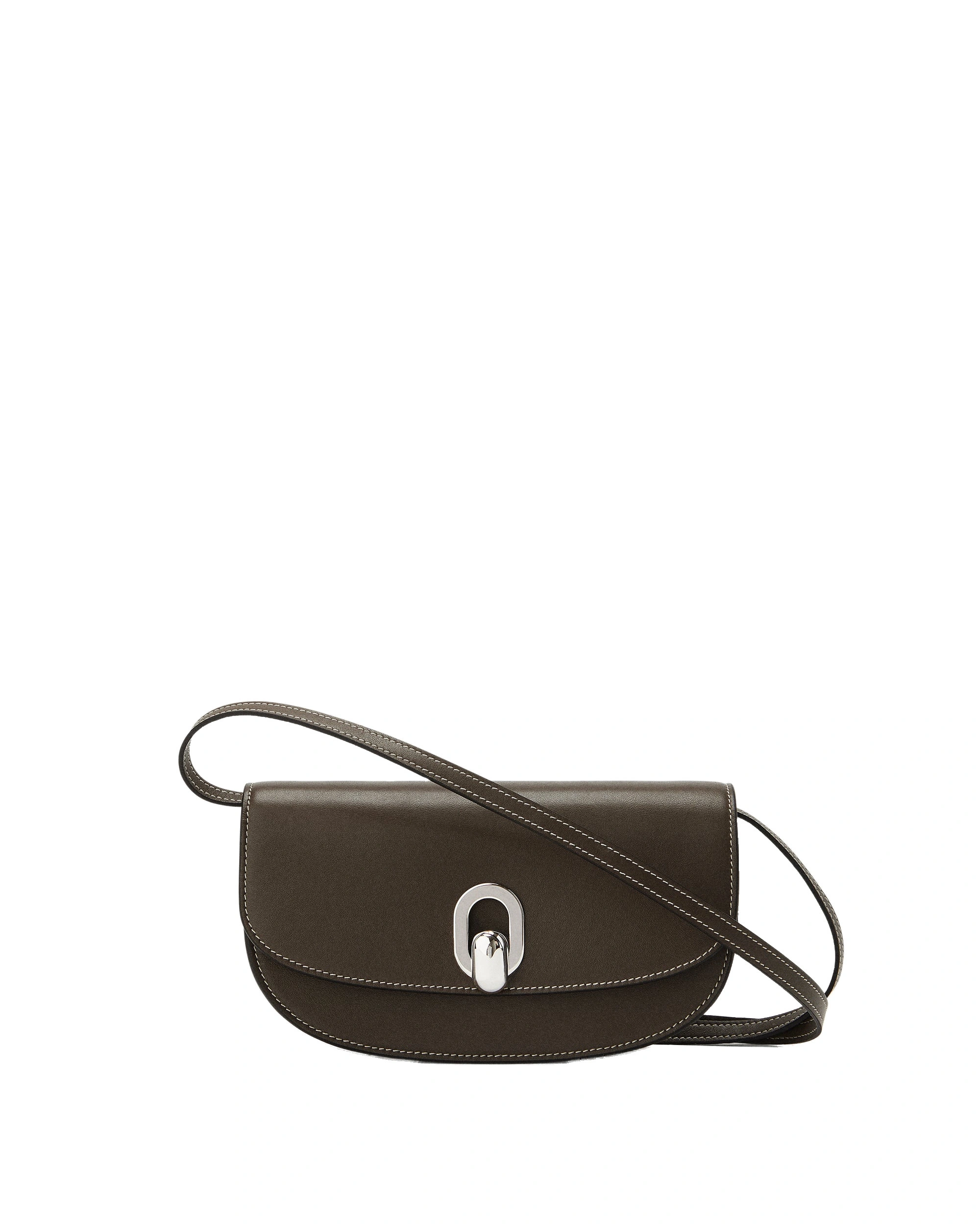 Savette Tondo Crescent in Mink Smooth Leather Savette Tondo Crescent in Mink Smooth Leather | Shoulder & Crossbody Bags | Coveti