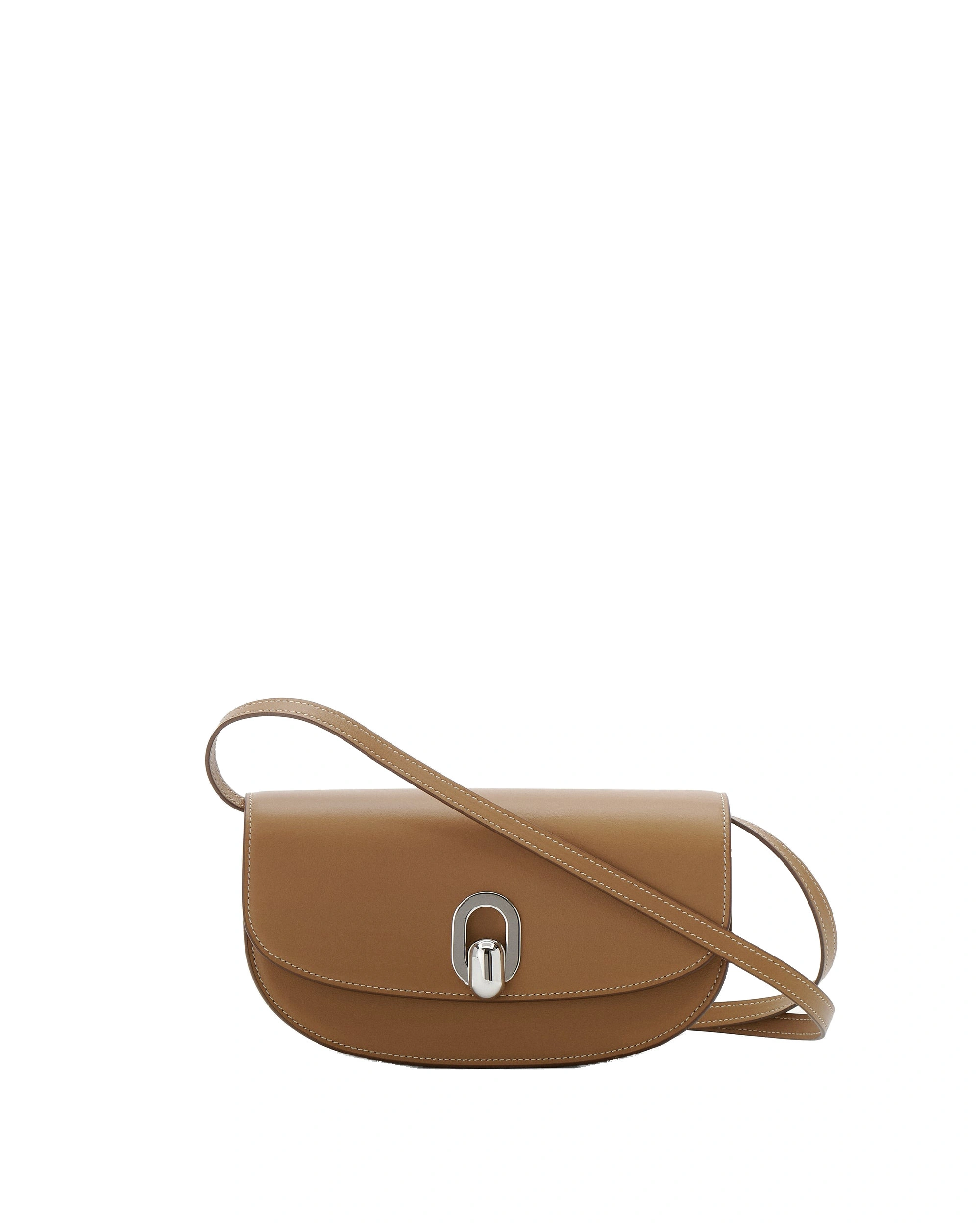 Savette Tondo Crescent in Saddle Smooth Leather Savette Tondo Crescent in Saddle Smooth Leather | Shoulder & Crossbody Bags | Coveti