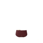 Savette Zip Card Case in Wine Chèvre Leather | Card Holders | Coveti