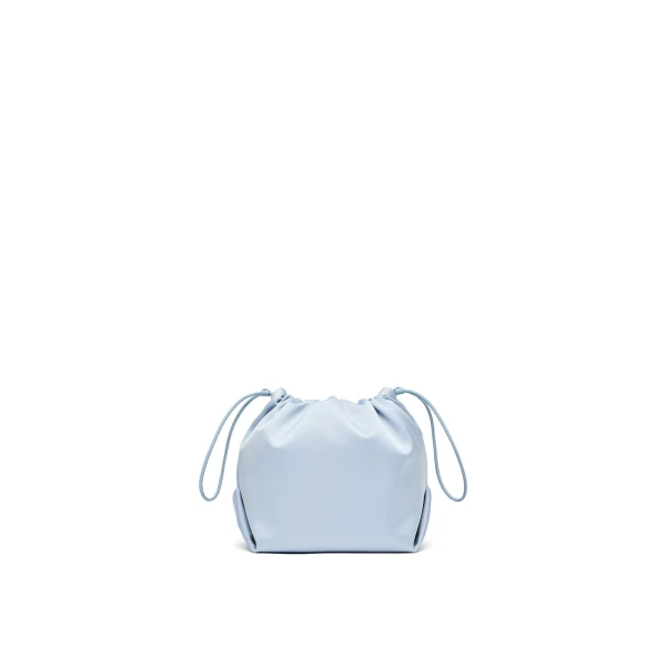 Scanlan Theodore Beaded Poppy Drawstring Bag in Blue | Bucket Bags | Coveti