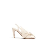 Scanlan Theodore Bow Slingback Sandal 9.5 in Crema | Heels | Coveti