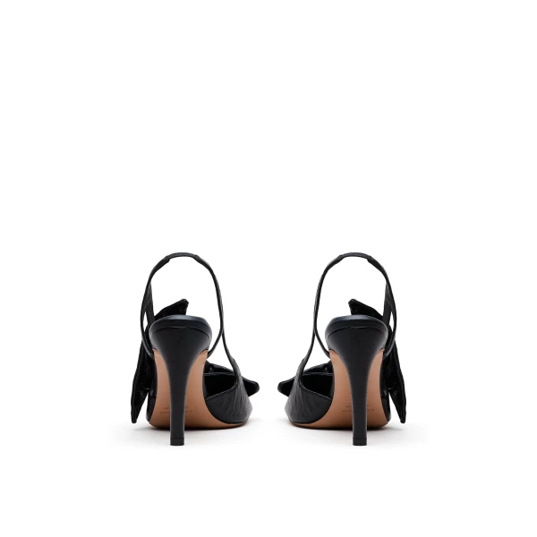 Scanlan Theodore Bow Slingback Sandal 9.5 in Black
