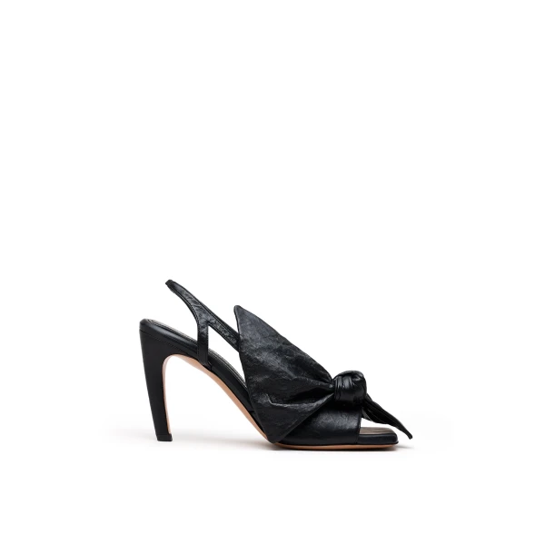 Scanlan Theodore Bow Slingback Sandal 9.5 in Black
