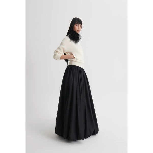 Scanlan Theodore Cashmere Wool Bomber in White | Jackets | Coveti