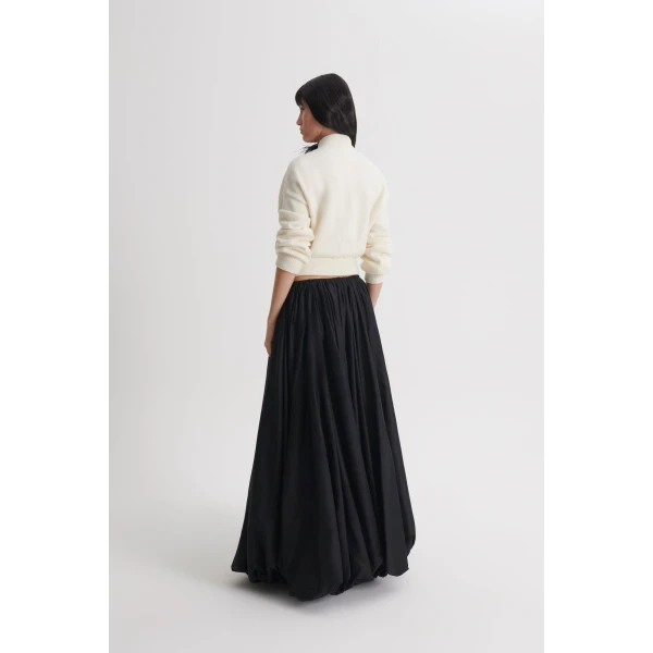 Scanlan Theodore Cashmere Wool Bomber in White | Jackets | Coveti