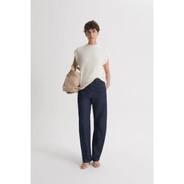 Scanlan Theodore Cashmere Wool Loose Tank in White | Tops | Coveti