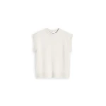 Scanlan Theodore Cashmere Wool Loose Tank in White | Tops | Coveti