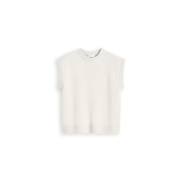 Scanlan Theodore Cashmere Wool Loose Tank in White | Tops | Coveti