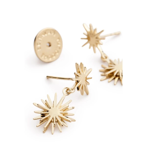 Scanlan Theodore Celestial Charm Earrings in Light Gold