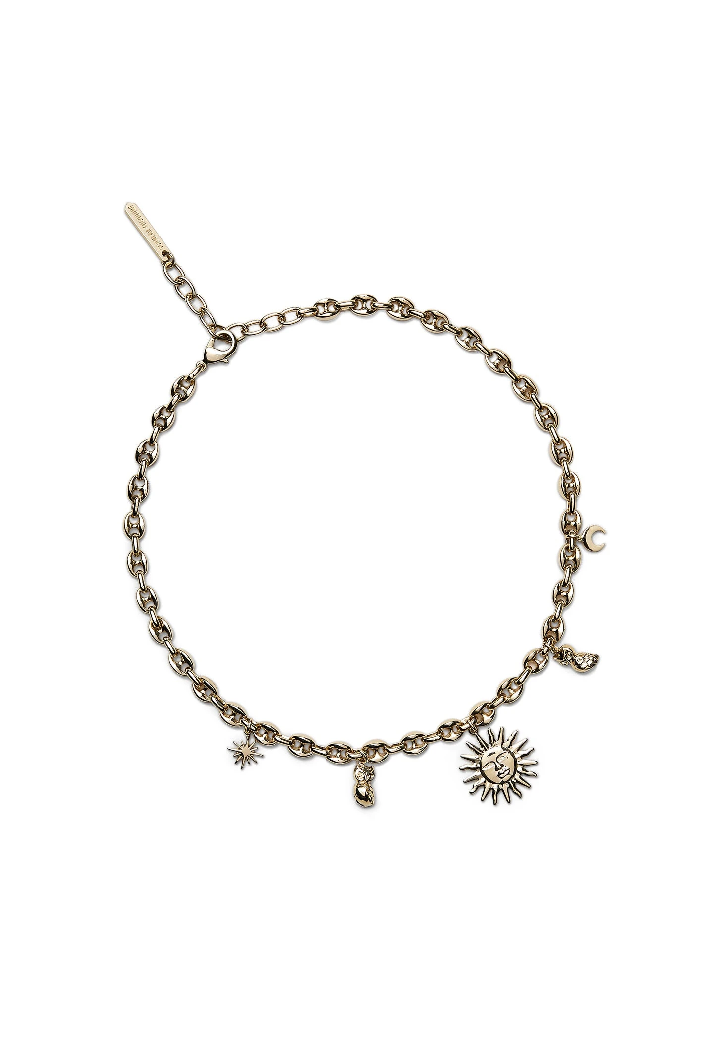Scanlan Theodore Celestial Charms Choker in Light Gold Scanlan Theodore Celestial Charms Choker in Light Gold | Necklace | Coveti