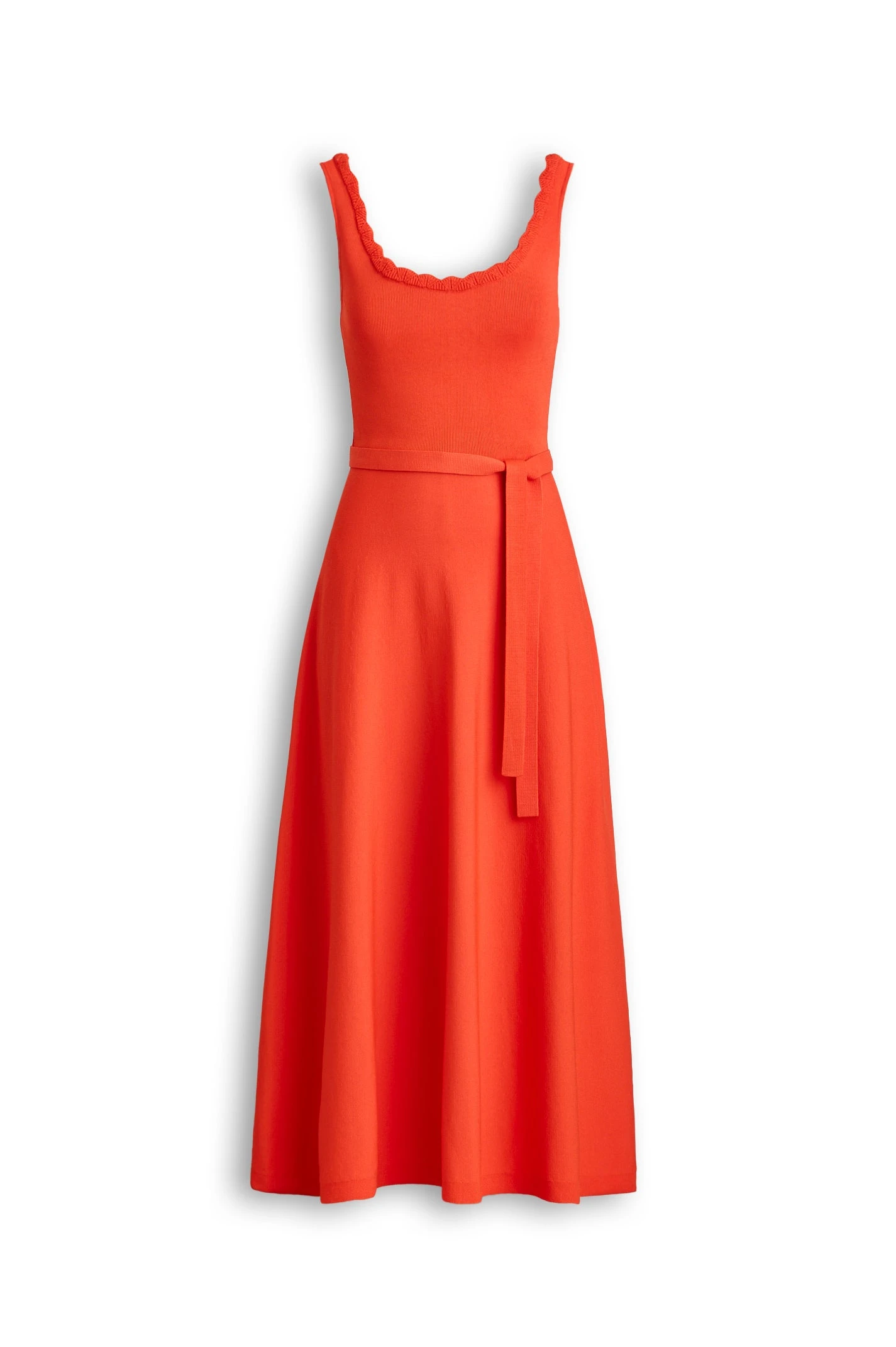 Scanlan Theodore Crepe Knit Crochet Soft Dress in Crayon at Coveti Scanlan Theodore Crepe Knit Crochet Soft Dress in Crayon