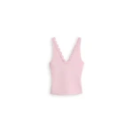 Scanlan Theodore Crepe Knit Poppy Crochet Singlet in Dusk | Tops | Coveti