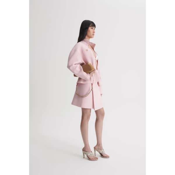 Scanlan Theodore Crepe Knit Wrap Skirt in Dusk | Skirts | Coveti