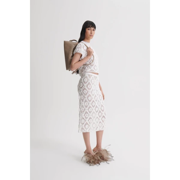 Scanlan Theodore Crochet Top in White