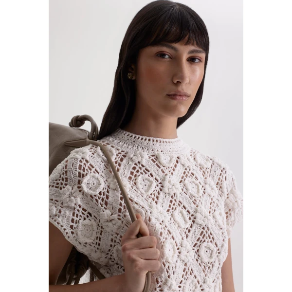 Scanlan Theodore Crochet Top in White