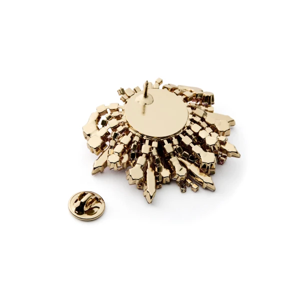 Scanlan Theodore Crystal Cascade Brooch in Light Rose | Brooches & Pins | Coveti