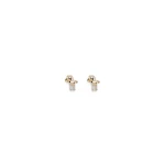 Scanlan Theodore Crystal Trojan Studs in Light Gold Crystal | Earrings | Coveti