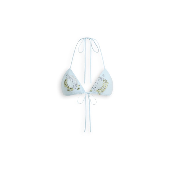 Dandelion Jacquard Bra in Sky Blue