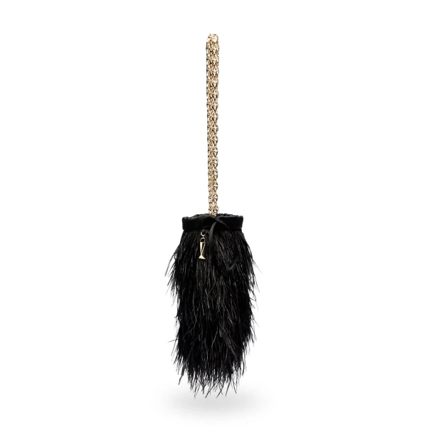 Scanlan Theodore Feather Bucket Bag in Black | Bucket Bags | Coveti