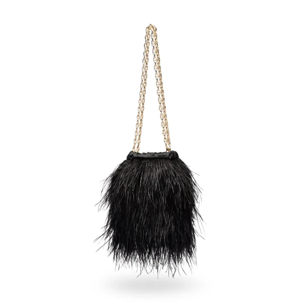 Scanlan Theodore Feather Bucket Bag in Black | Bucket Bags | Coveti