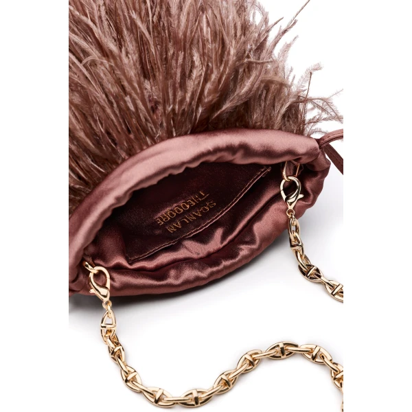 Scanlan Theodore Feather Bucket Bag in Caffe | Bucket Bags | Coveti