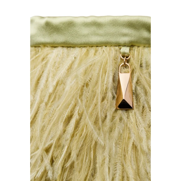 Scanlan Theodore Feather Bucket Bag in Pistachio | Bucket Bags | Coveti