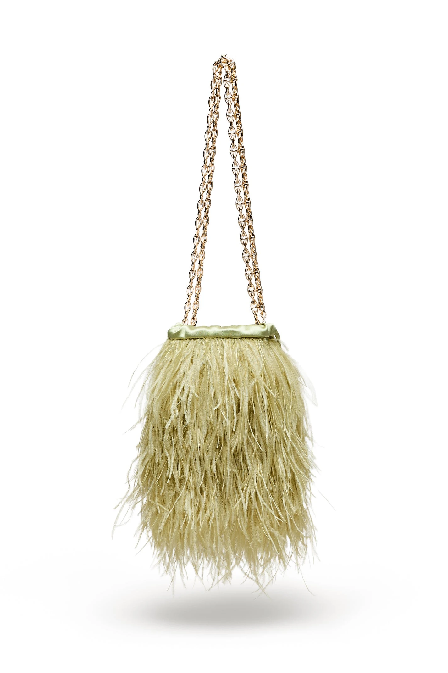 Scanlan Theodore Feather Bucket Bag in Pistachio Scanlan Theodore Feather Bucket Bag in Pistachio | Bucket Bags | Coveti