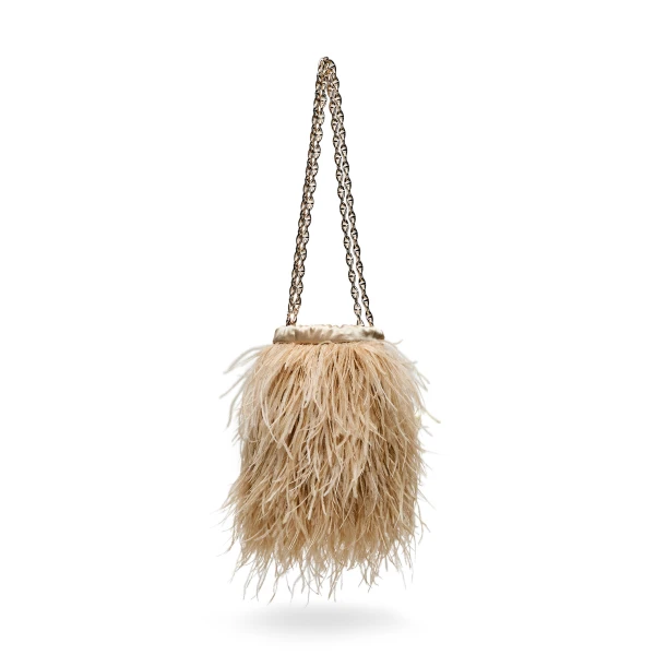 Scanlan Theodore Feather Bucket Bag in Sable | Bucket Bags | Coveti