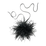 Scanlan Theodore Feather Choker in Black | Necklace | Coveti