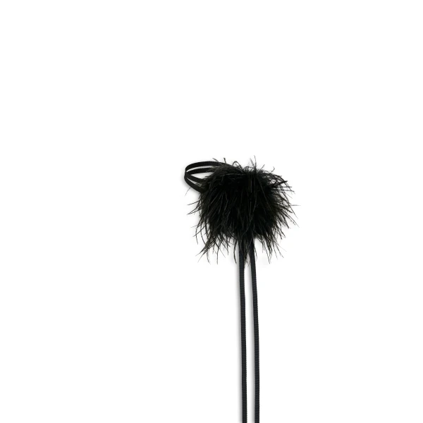 Scanlan Theodore Feather Choker in Black | Necklace | Coveti