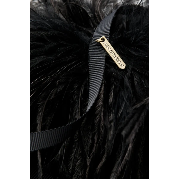Scanlan Theodore Feather Choker in Black | Necklace | Coveti