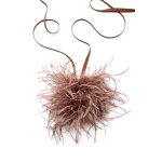 Scanlan Theodore Feather Choker in Cafe | Necklace | Coveti