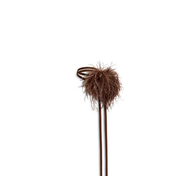 Scanlan Theodore Feather Choker in Cafe | Necklace | Coveti