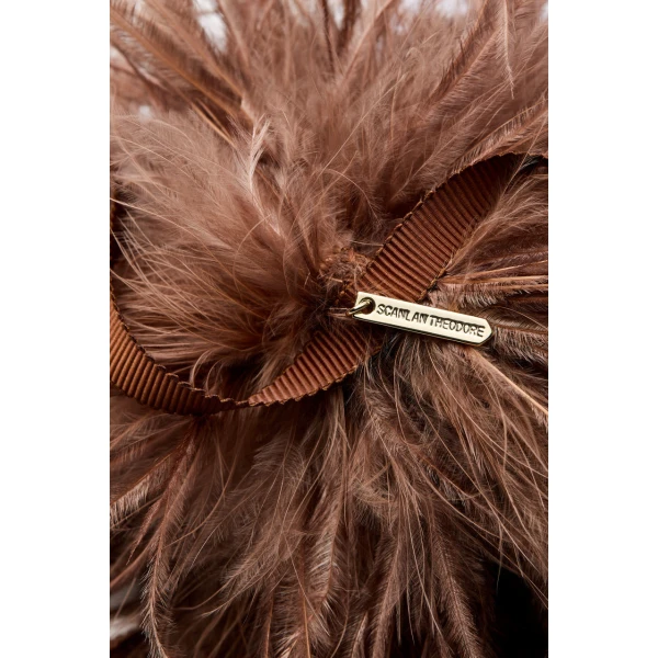 Scanlan Theodore Feather Choker in Cafe | Necklace | Coveti