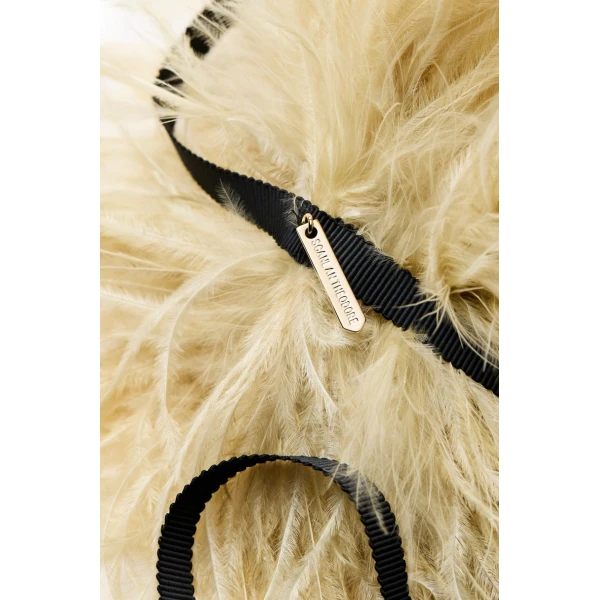 Scanlan Theodore Feather Choker in Pistachio | Necklace | Coveti
