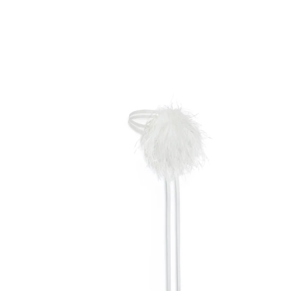 Scanlan Theodore Feather Choker in White | Necklace | Coveti