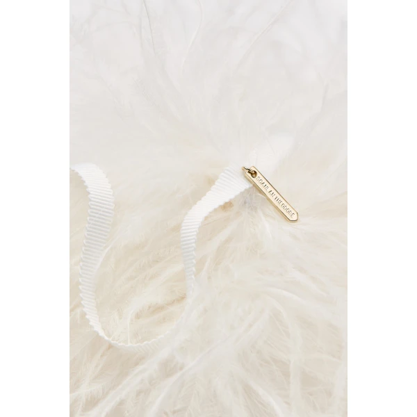Scanlan Theodore Feather Choker in White | Necklace | Coveti