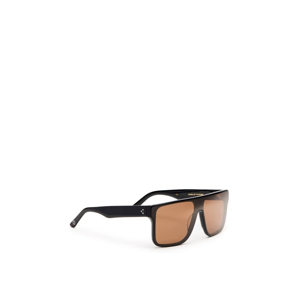 Scanlan Theodore Flat Top Sunglasses in Black Brown | Sunglasses | Coveti