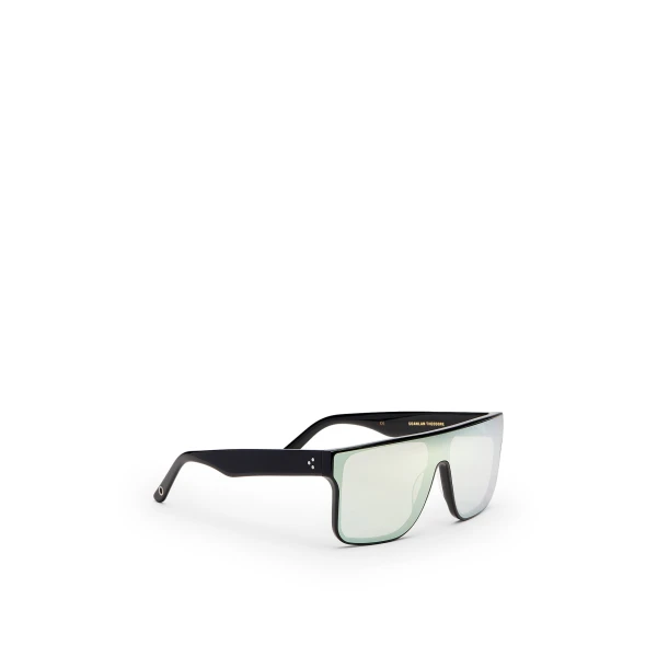 Scanlan Theodore Flat Top Sunglasses in Black Gold | Sunglasses | Coveti