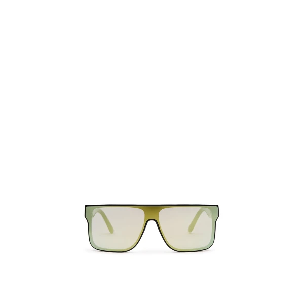 Scanlan Theodore Flat Top Sunglasses in Black Gold | Sunglasses | Coveti